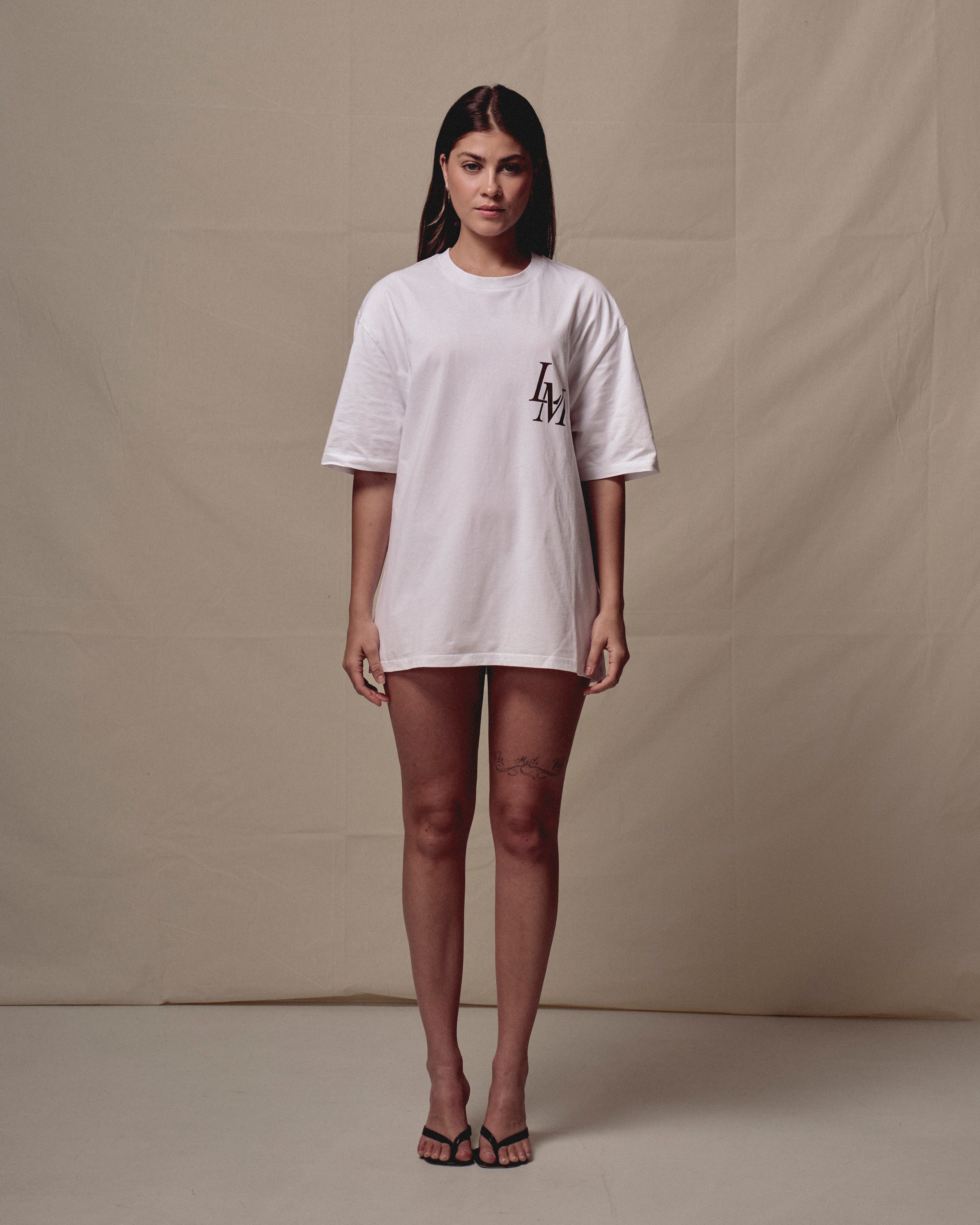 WHITE TEE "E SE IL VERO LUSSO FOSSE LA PACE"